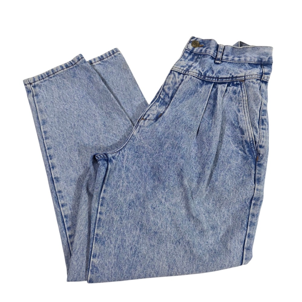 Vintage Bill Blass Mom Jeans Womens Blue 14 Denim High Waist Medium Wash Retro